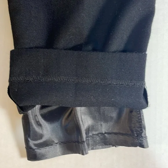 Talbots 100% Italian Wool Black Pants Made in USA Fully Lined‎ Trouser Size 4P - Picture 14 of 14